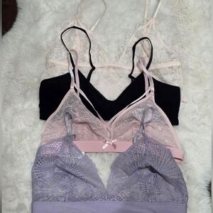 4 Bralette Cami Bra Lot Free People On Gossamer Hunkemoller Commando M